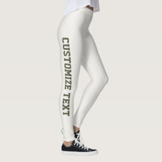 Aangepaste Cute Warme Neutrale Donkere Olijfgroene Leggings
