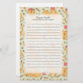 Aangepaste Cute Yellow Cats Briefpapier (Voorkant / Achterkant)