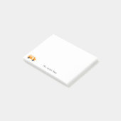 Aangepaste Cute Yellow School Bus voor leraar Post-it® Notes (Schuin)