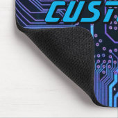 Aangepaste Cyber Blue PCB-printplaat Tech Art Muismat (Hoek)