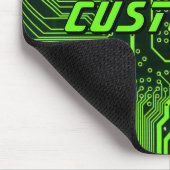 Aangepaste Cyber Groen PCB Printplaat Tech Kunst Muismat (Hoek)