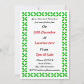 Aangepaste Cyber-kerstrendierpartij Kaart (Achterkant)