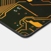 Aangepaste Cyber Oranje PCB Printplaat Tech Kunst Bureaumat (Hoek)