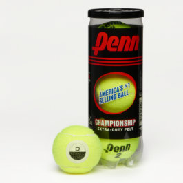 Aangepaste 'D' Monogram Penn Sport Championship Ge Tennisballen