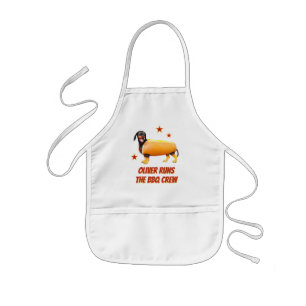 Aangepaste Dachshund BBQ Crew Grappige Wiener Hond Kinder Schort