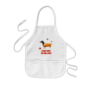 Aangepaste Dachshund BBQ Crew Grappige Wiener Hond Kinder Schort