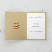 Aangepaste Dachshund Kaart (Binnen)