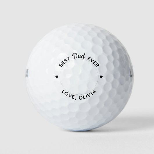 Aangepaste DAD-foto op maat Golfballen (Voorkant)