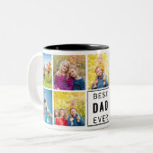 Aangepaste DAD-foto op maat Tweekleurige Koffiemok (Voorkant links)