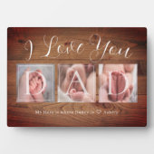 Aangepaste DAD-fotocollage Vaderdag Fotoplaat