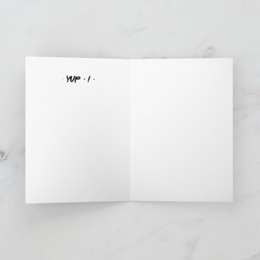 Aangepaste DAD IK ZAL ER VOOR JE ZIJN Kuiken Eend Kaart (Binnen)