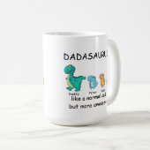 Aangepaste Dadasaurus tot 3 kinder koffie-Mok Koffiemok (Voorkant rechts)