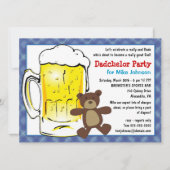 Aangepaste Dadchelor Party-uitnodigingen - Diaper  Kaart (Voorkant)