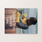 Aangepaste Daddy legpuzzel Ik hou van jou Daddy Fo (Horizontaal)