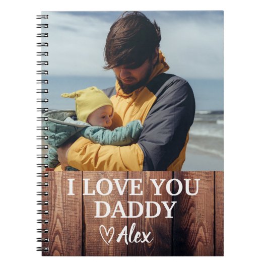 Aangepaste Daddy Notitieboek, Ik Hou Van Jou Daddy Notitieboek (Voorkant)