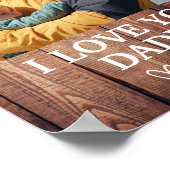 Aangepaste Daddy Poster, Ik Hou Van Jou Daddy Foto Poster (Hoek)