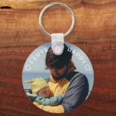 Aangepaste Daddy-sleutelhanger, Ik hou van jou Dad Sleutelhanger (Voorkant)