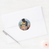 Aangepaste Daddy Sticker, Ik Hou Van Jou Daddy Fot Ronde Sticker (Envelop)