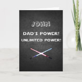 Aangepaste DAD's POWER UNLIMITED POWER Lightsabers Kaart (Voorkant)