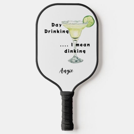 Aangepaste Dag Drink Dinking Margarita Pickleball Paddle (Voorkant)