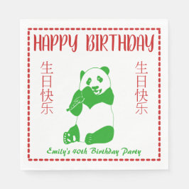 Aangepaste dag in het menu Chinees restaurant Servet