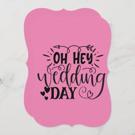 Aangepaste dag van de bruiloft save the date (Voorkant / Achterkant)