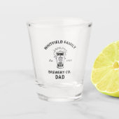 Aangepaste dag voor persoonlijke gezinshereniging shot glas (Voorkant)