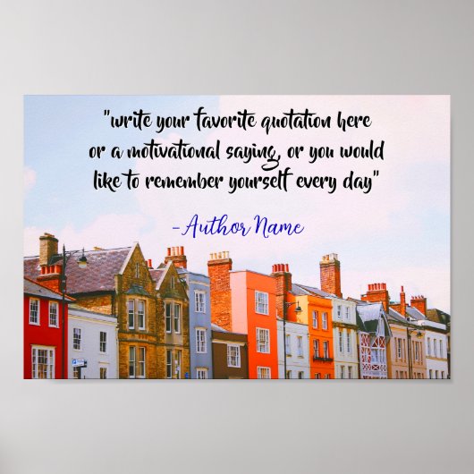 Aangepaste dagelijkse offertes / Creëer Uw eigen o Poster (Voorkant)