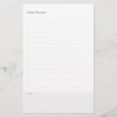 Aangepaste dagelijkse ongedateerde planner mini bi briefpapier (Achterkant)