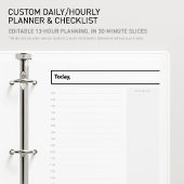 Aangepaste dagelijkse ongedateerde planner mini bi briefpapier