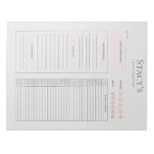 Aangepaste dagelijkse planner notitieblok (Voorkant)