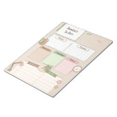 Aangepaste dagelijkse planner notitieblok (Schuin)