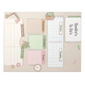 Aangepaste dagelijkse planner notitieblok (Voorkant)