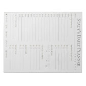 Aangepaste dagelijkse planner notitieblok (Voorkant)