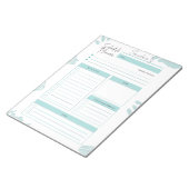 Aangepaste dagelijkse planner notitieblok (Schuin)