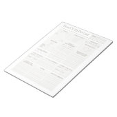 Aangepaste dagelijkse planner notitieblok (Schuin)