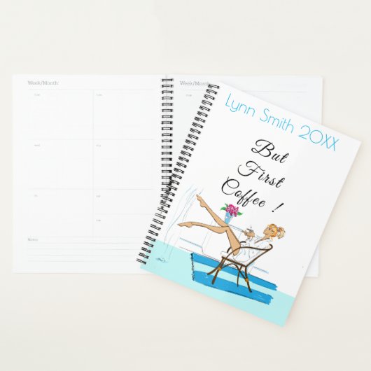 Aangepaste dagplanner maar eerste koffie-offerte planner (Display)