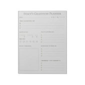Aangepaste Daily Gratitude Planner Notitieblok (Linkerzijde)