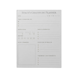 Aangepaste Daily Gratitude Planner Notitieblok