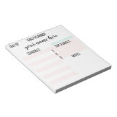 Aangepaste Daily Planner-laptop Notitieblok (Schuin)