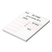 Aangepaste Daily Planner-laptop Notitieblok (Linkerzijde)