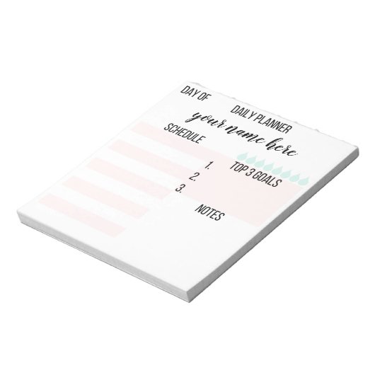 Aangepaste Daily Planner-laptop Notitieblok (Linkerzijde)