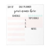 Aangepaste Daily Planner-laptop Notitieblok (Voorkant)