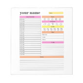 Aangepaste Daily Planner-laptop Notitieblok (Voorkant)