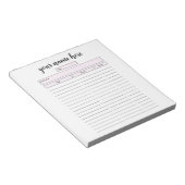Aangepaste Daily Planner-laptop Notitieblok (Schuin)