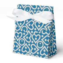 Aangepaste Daisy Chains op blauw, Tent Favor Box