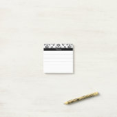 Aangepaste  Daisy Floral Art-kaartjes Post-it® Notes (Op bureau)