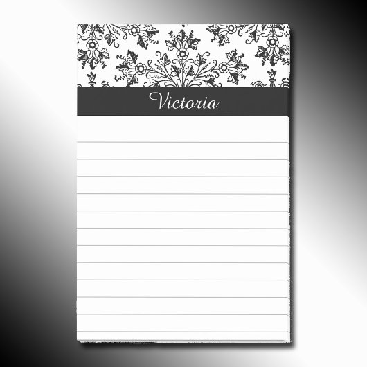 Aangepaste  Daisy Floral Art Lined Stickie Post-it® Notes