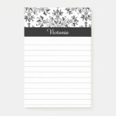 Aangepaste  Daisy Floral Art Lined Stickie Post-it® Notes (Voorkant)