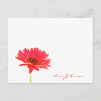 Aangepaste daisy Floral-platte notitiekaarten Kaart
